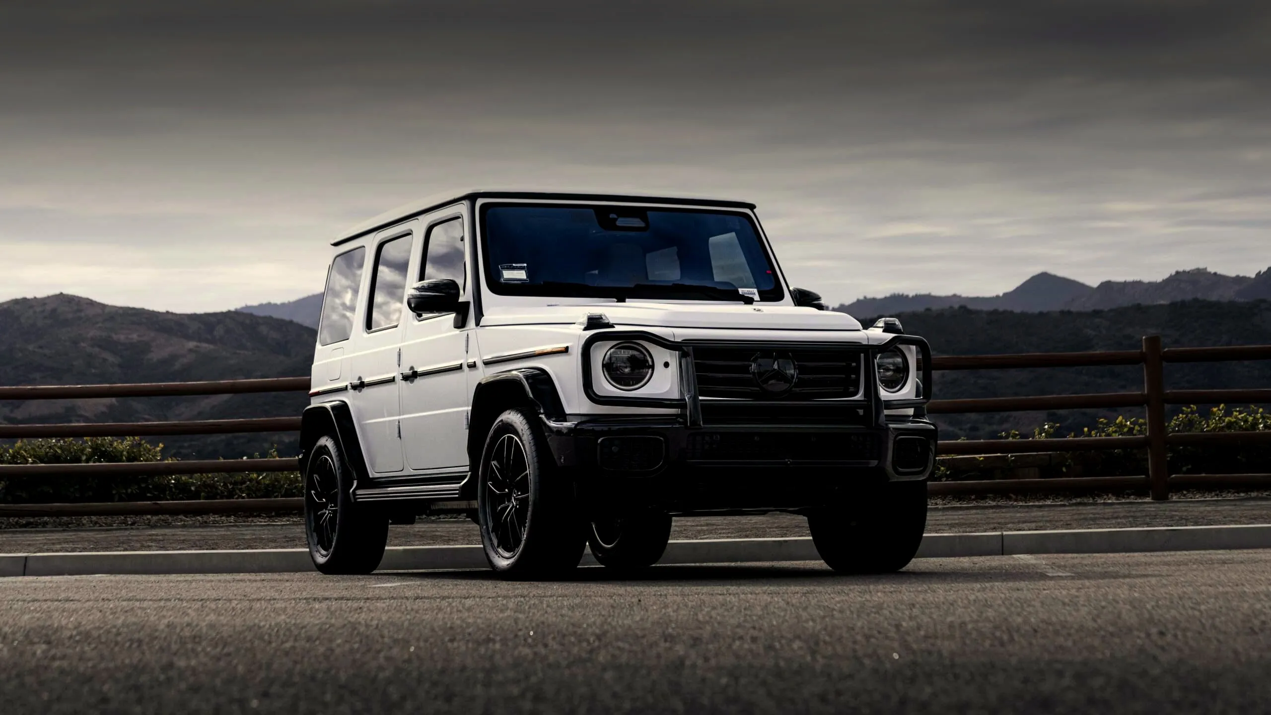 White Mercedes G-Class in full-vehicle paint protection film by Wrap Labs