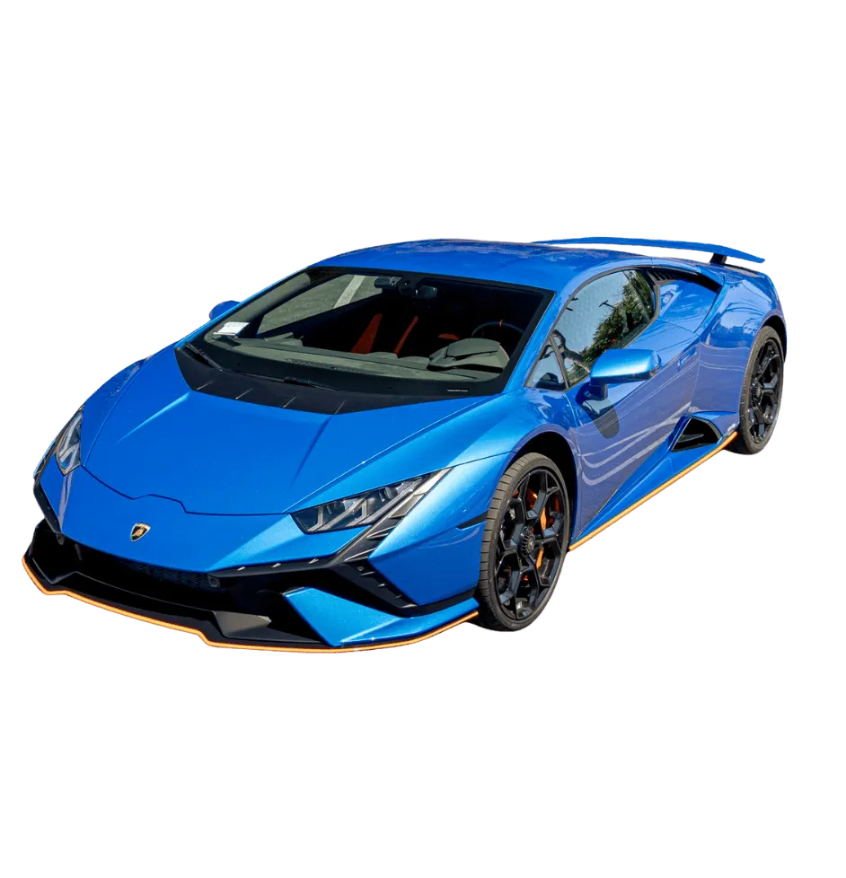 Blue Lamborghini Huracán wrapped by Wrap Labs