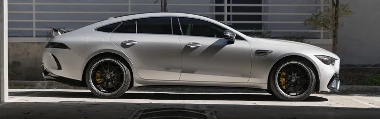 Mercedes-AMG GT 63 S side profile, shown through XPEL PRIME XR PLUS shade levels