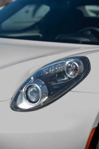 Alfa Romeo 4C Spider White PPF Headlight Detail, by Wrap Labs, Westlake Village