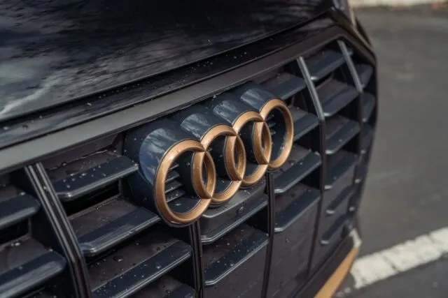 Audi Front Grille Gold Bronze Emblem CPF Detail