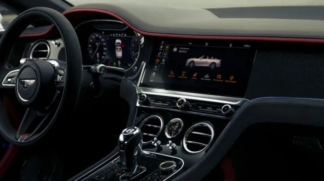 Bentley Continental GTC Speed Interior Dashboard Infotainment Detail