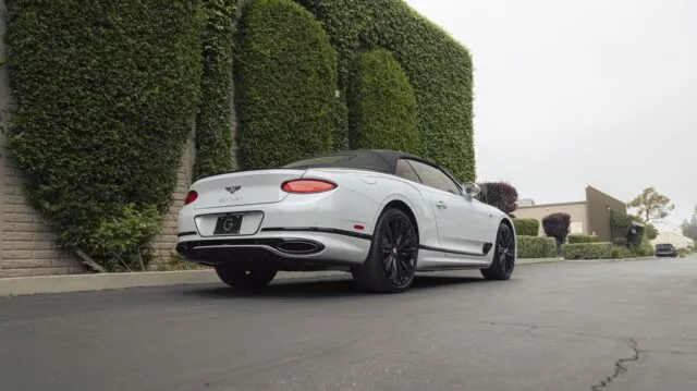 Bentley Continental GTC Speed White PPF Rear 3 4