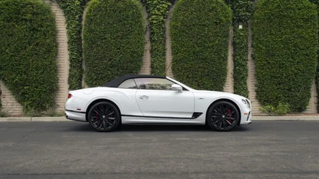 Bentley Continental GTC Speed White Paint Protection Film Side Profile