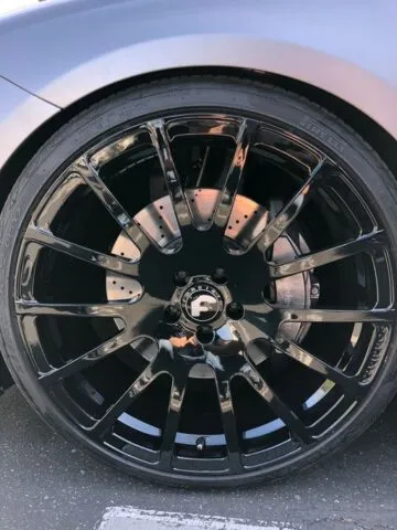 Forgiato Wheel Black Vinyl Wrap Detail, by Wrap Labs, Westlake Village
