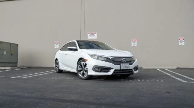 Honda Civic White PPF Full Car Front Three Quarter
