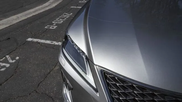 Lexus Silver Hood Headlight And Grille Detail, by Wrap Labs, Westlake Village