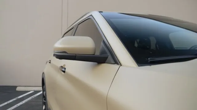 Ford Explorer ST Satin Desert Tan Roofline And Tinted Side Glass Detail, by Wrap Labs, Westlake Village