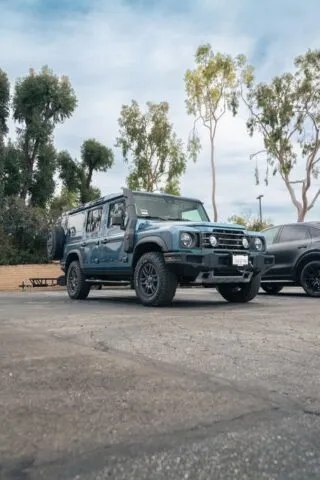 INEOS Grenadier Teal Blue PPF Front 3Quarter Vertical, by Wrap Labs, Westlake Village