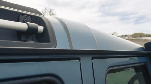 INEOS Grenadier Teal Blue PPF Roof Rail Rack Detail B, by Wrap Labs, Westlake Village