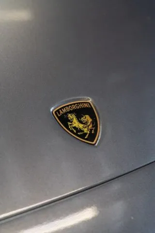 Lamborghini Badge Hood Crest Closeup Macro WrapLabs Shop