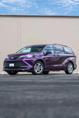 Toyota Sienna Purple Color Paint Protection Film Side Profile