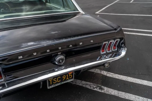 Ford Mustang Classic Coupe Black Rear Decklid Badge Detail