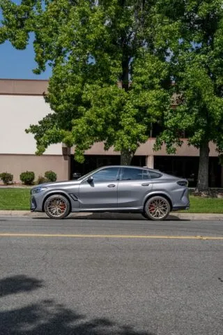 BMW X6 M Competition Satin Grey Side Profile