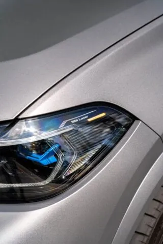 BMW X6 M Competition Satin Grey Laser Headlight Detail