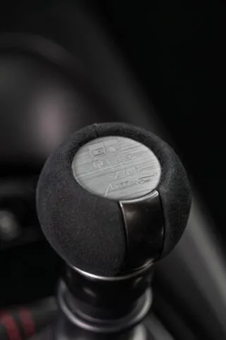 Toyota GR Corolla Six Speed Shift Knob Interior Detail
