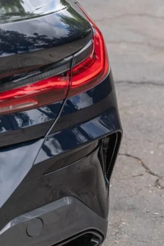 BMW 8 Series Convertible Dark Grey Taillight And Rear Bumper Detail, by Wrap Labs, Westlake Village