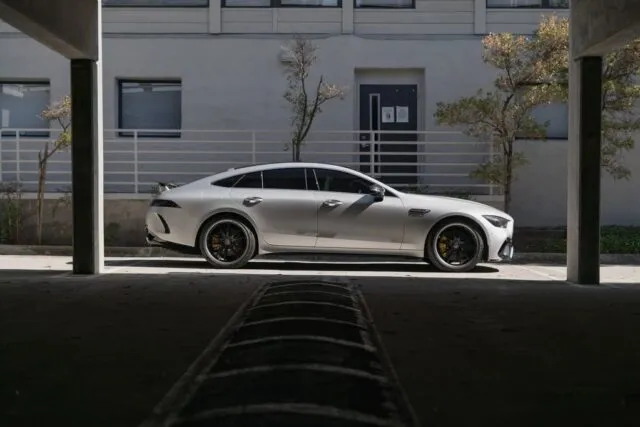 Mercedes AMG GT63S Matte Silver PPF Side Profile