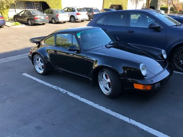 Porsche 911 964 Turbo Black PPF Side Three Quarter WrapLabs Shop