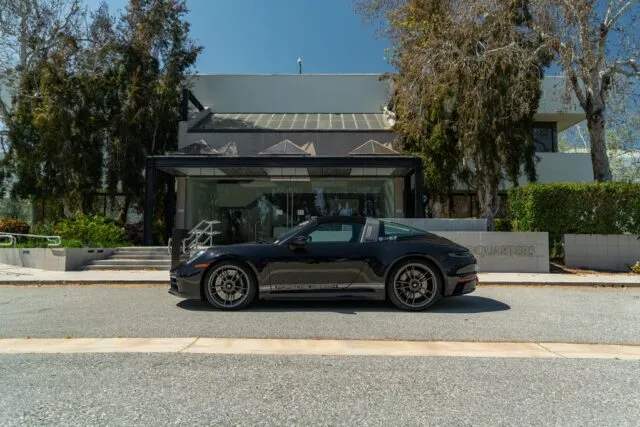 Porsche 911 Targa 4S Black Porsche Design Edition Side Profile