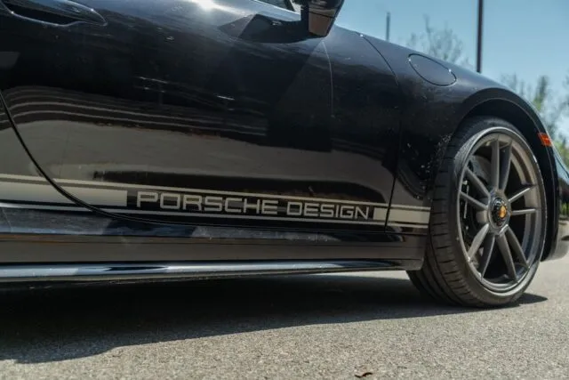 Porsche 911 Targa 4S Black Porsche Design Edition Sill Detail