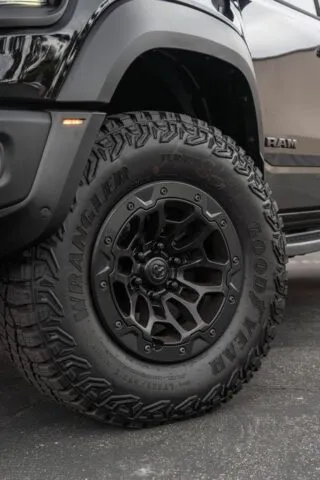 Ram TRX Black Vinyl Wrap TRX Hood Graphic Detail
