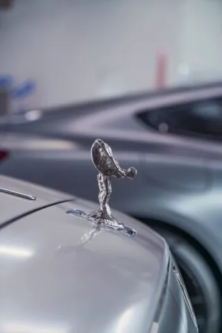 Rolls Royce Ghost Spirit of Ecstasy Hood Ornament Detail
