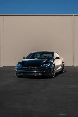 Tesla Model S Plaid Gloss Black PPF Full Car Front
