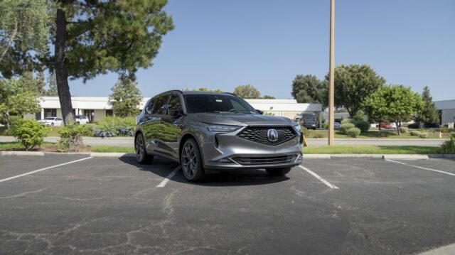 Acura MDX A Spec Grey PPF Front Head On Parking Lot, by Wrap Labs, Westlake Village