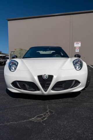 Alfa Romeo 4C Spider White PPF Front Straight, by Wrap Labs, Westlake Village