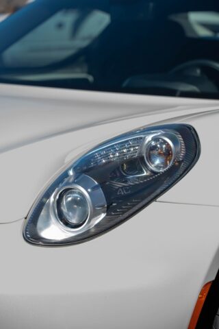 Alfa Romeo 4C Spider White PPF Headlight Detail, by Wrap Labs, Westlake Village