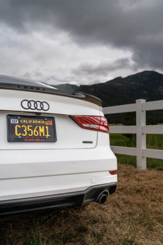 Audi A3 Gloss White PPF Rear Straight Moody Sky, by Wrap Labs, Westlake Village