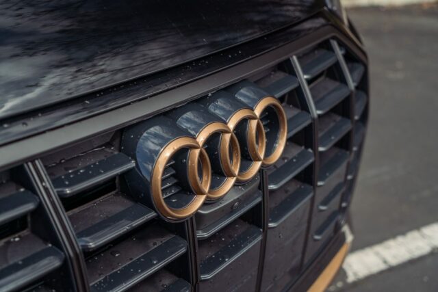 Audi Front Grille Gold Bronze Emblem CPF Detail, by Wrap Labs, Westlake Village