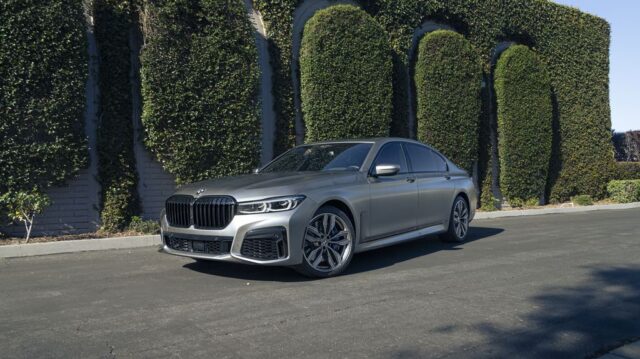 BMW 7 Series M760i Matte Gray Paint Protection Film Front 3 4, by Wrap Labs, Westlake Village