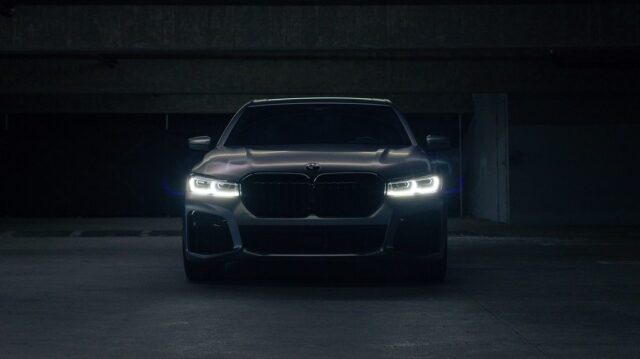 BMW 7 Series M760i Matte Gray Paint Protection Film Front Parking Garage Drama, by Wrap Labs, Westlake Village