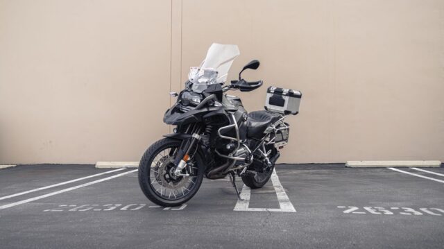 BMW R1250 GS Adventure Matte Black Vinyl Wrap Full Side, by Wrap Labs, Westlake Village
