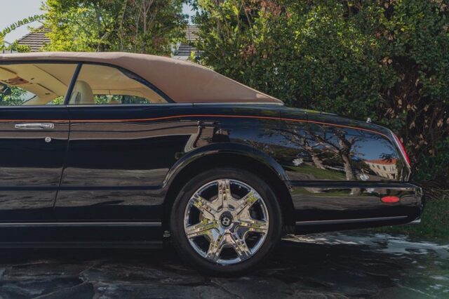 Bentley Azure Black PPF Side Pinstripe Chrome Wheel Detail, by Wrap Labs, Westlake Village