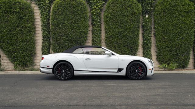 Bentley Continental GTC Speed White Paint Protection Film Side Profile, by Wrap Labs, Westlake Village