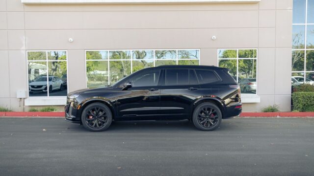 Cadillac XT6 Sport Gloss Black PPF Side Profile, by Wrap Labs, Westlake Village