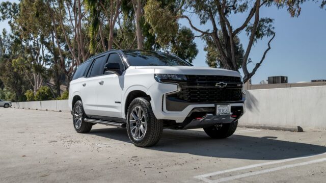 Chevrolet Tahoe Z71 White PPF Black Roof Window Tint Front 3Quarter, by Wrap Labs, Westlake Village