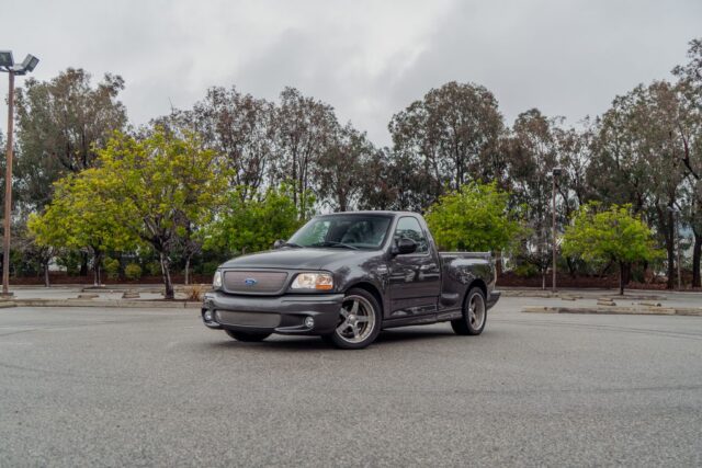 Ford F 150 SVT Lightning Grey PPF Front Three Quarter Parking Lot, by Wrap Labs, Westlake Village