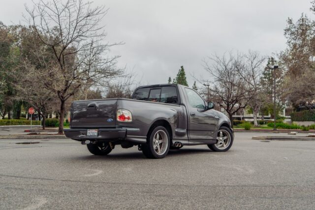 Ford F 150 SVT Lightning Grey PPF Rear Three Quarter Parking Lot, by Wrap Labs, Westlake Village