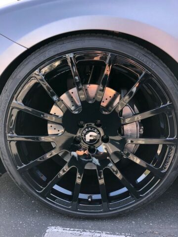 Forgiato Wheel Black Vinyl Wrap Detail, by Wrap Labs, Westlake Village