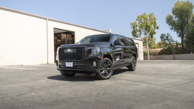 GMC Yukon XL Black PPF Window Tint Front 3Quarter, by Wrap Labs, Westlake Village