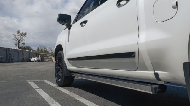 INEOS Grenadier Teal Blue PPF Black Rocker Panel Door Side Detail, by Wrap Labs, Westlake Village