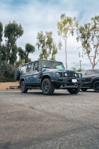 INEOS Grenadier Teal Blue PPF Front 3Quarter Vertical, by Wrap Labs, Westlake Village