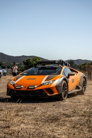 Lamborghini Huracan Sterrato Stealth PPF Custom Graphics Front Dirt Road