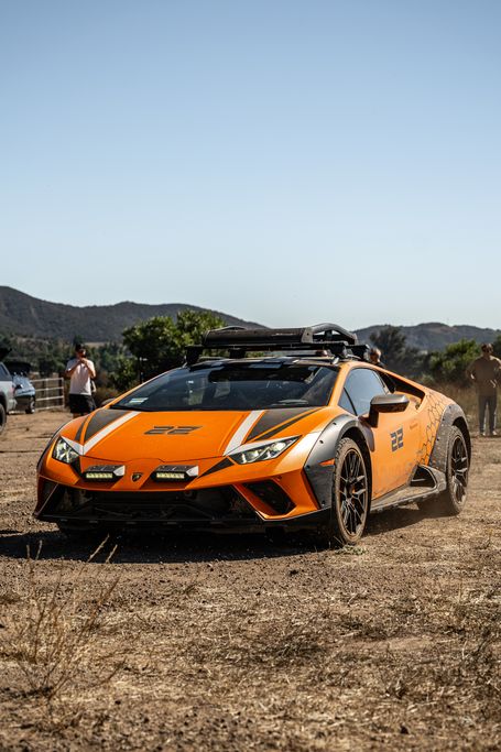 Lamborghini Huracan Sterrato Stealth PPF Custom Graphics Front Dirt Road