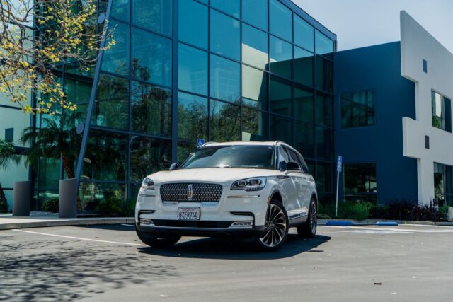 Lincoln Aviator White Paint Protection Film Front, by Wrap Labs, Westlake Village