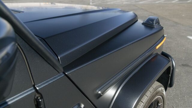 Mercedes AMG G63 Matte Grey PPF Hood Fender Detail, by Wrap Labs, Westlake Village